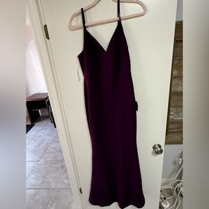 Lulu's Deep Purple Midi Dress